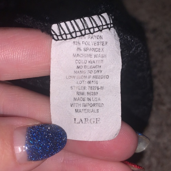 JM Fleurette heathered black high low open cardigan sweater - Picture 7 of 7